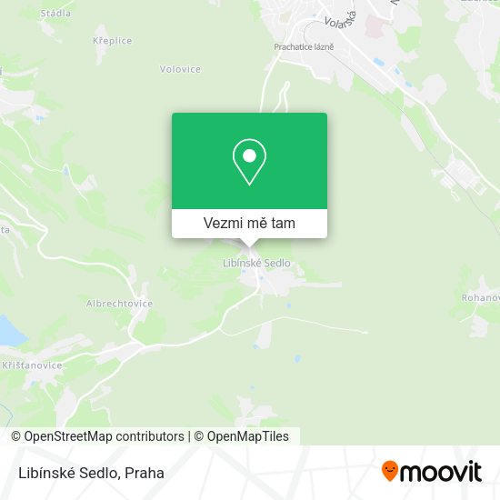 Libínské Sedlo mapa