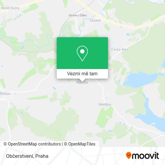 Občerstvení mapa