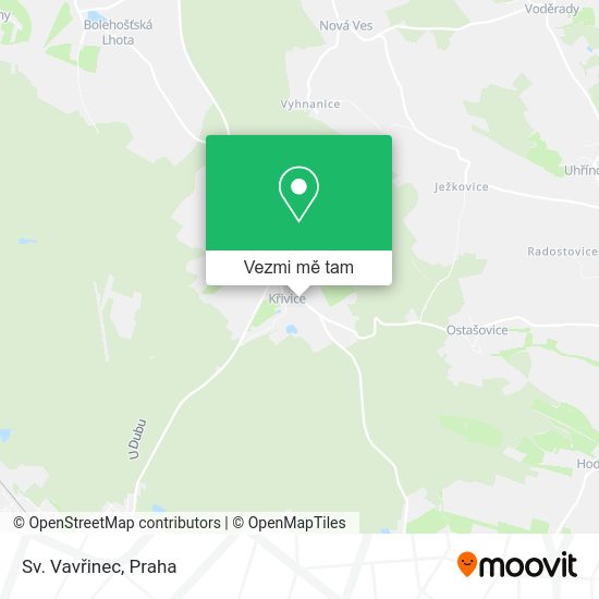 Sv. Vavřinec mapa