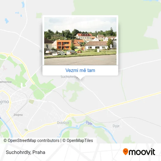 Suchohrdly mapa