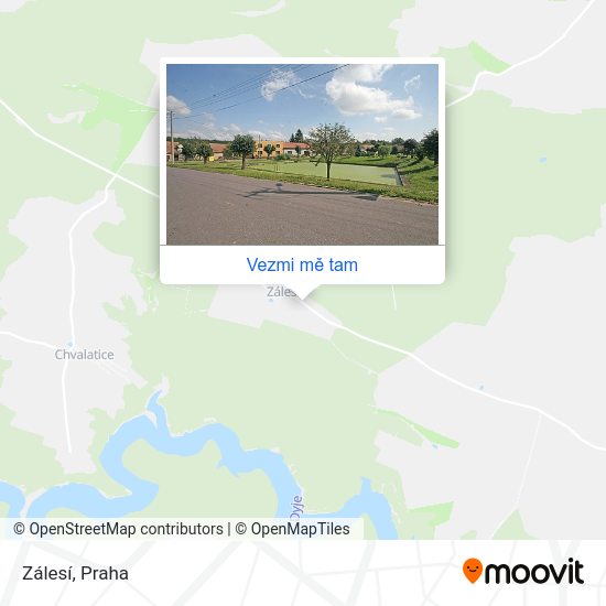 Zálesí mapa