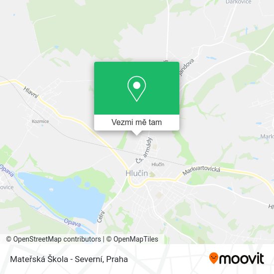 Mateřská Škola - Severní mapa