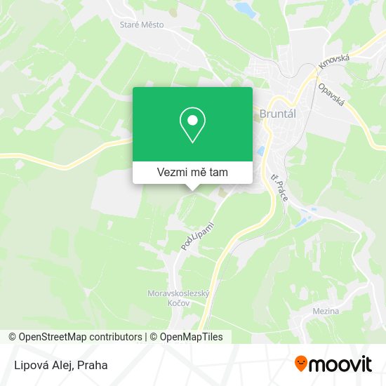 Lipová Alej mapa