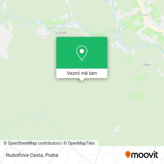 Rudolfova Cesta mapa
