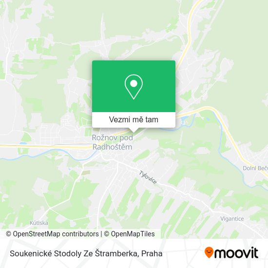 Soukenické Stodoly Ze Štramberka mapa