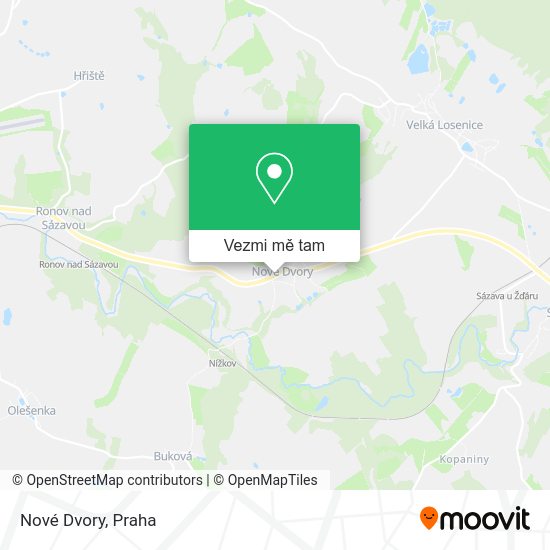 Nové Dvory mapa
