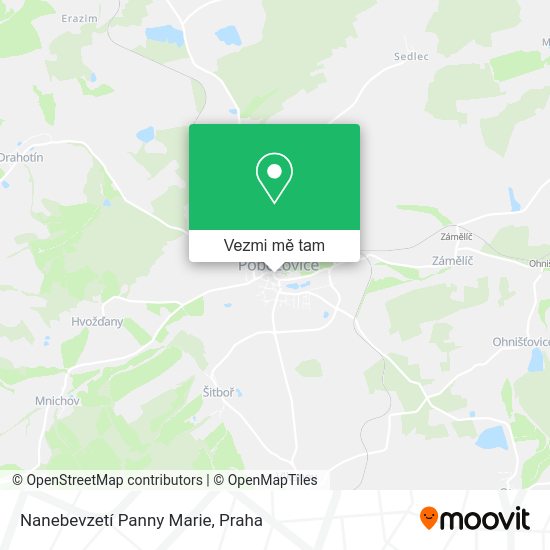 Nanebevzetí Panny Marie mapa