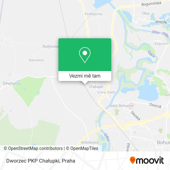 Dworzec PKP Chałupki mapa