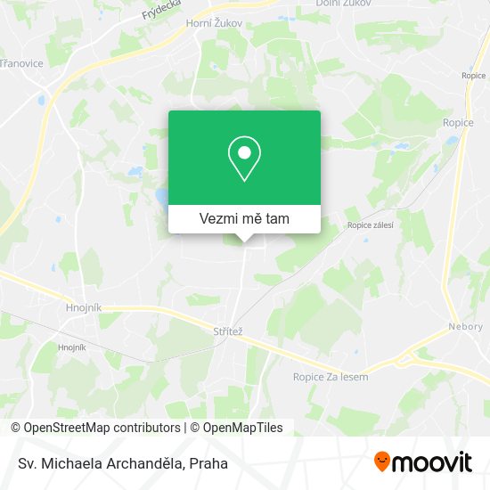 Sv. Michaela Archanděla mapa