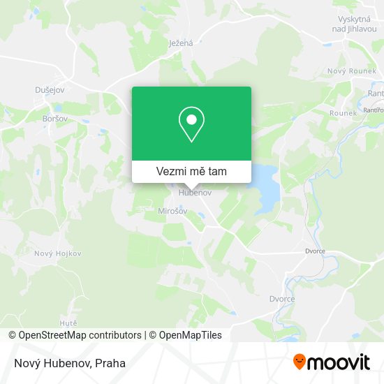 Nový Hubenov mapa