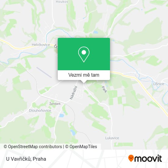 U Vavřičků mapa