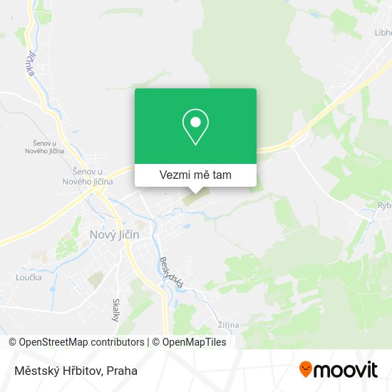 Městský Hřbitov mapa