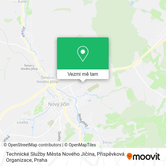 Technické Služby Města Nového Jičína, Příspěvková Organizace mapa