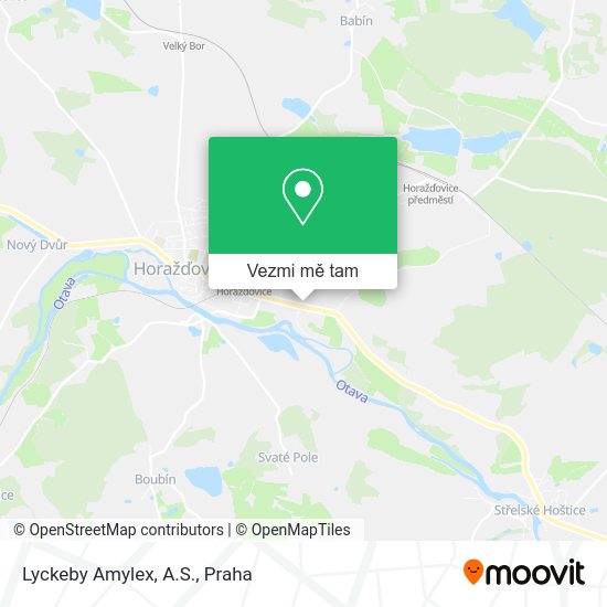 Lyckeby Amylex, A.S. mapa