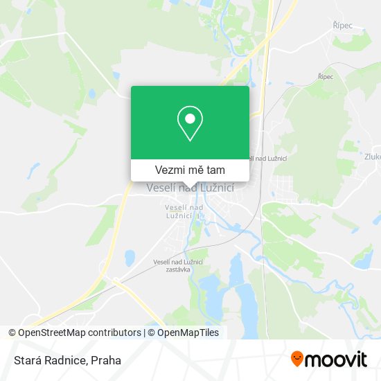 Stará Radnice mapa