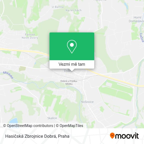 Hasičská Zbrojnice Dobrá mapa