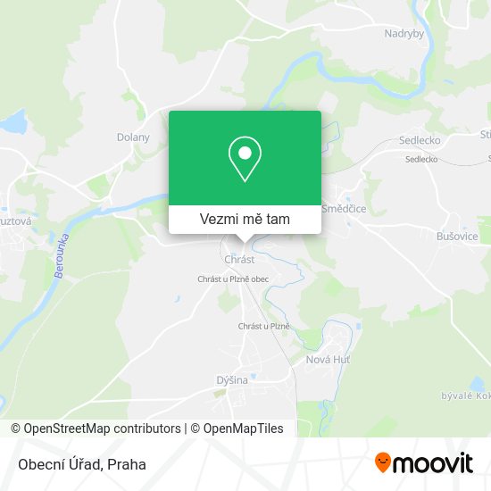 Obecní Úřad mapa