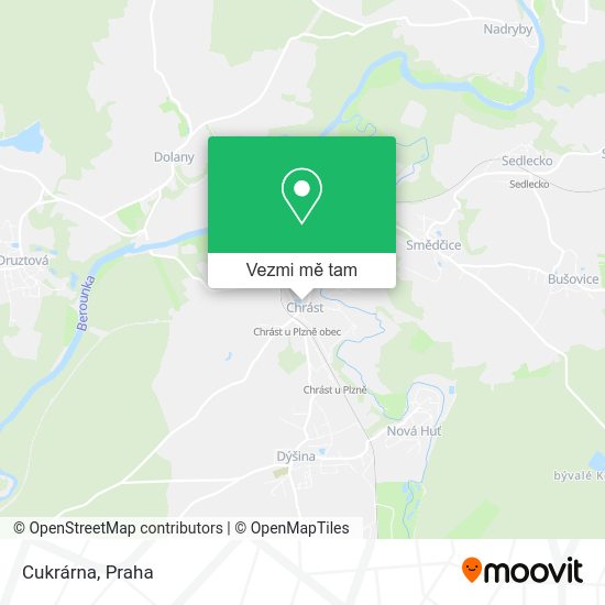 Cukrárna mapa