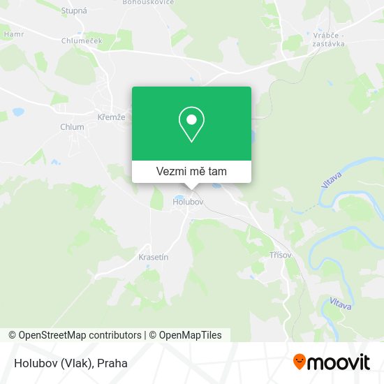 Holubov (Vlak) mapa
