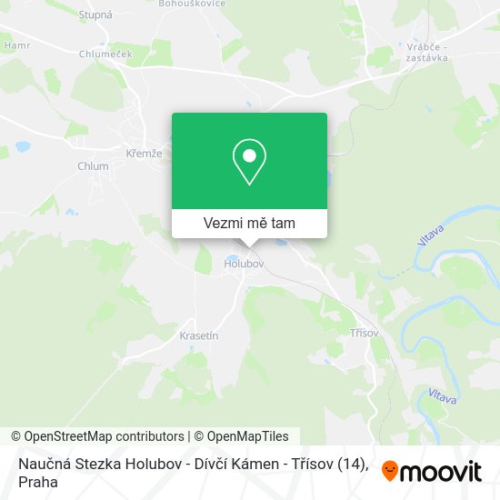 Naučná Stezka Holubov - Dívčí Kámen - Třísov (14) mapa