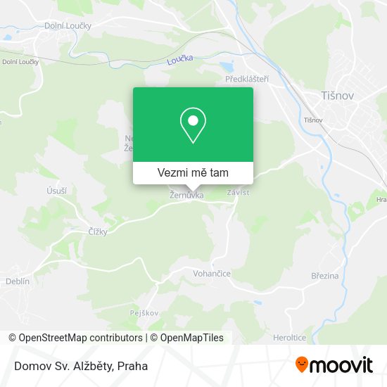 Domov Sv. Alžběty mapa