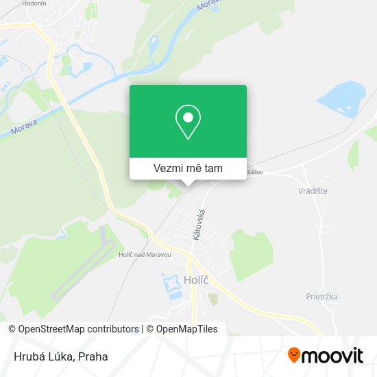 Hrubá Lúka mapa