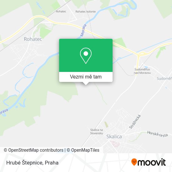 Hrubé Štepnice mapa
