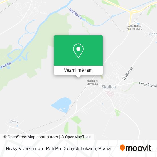 Nivky V Jazernom Poli Pri Dolných Lúkach mapa