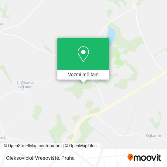 Oleksovické Vřesoviště mapa