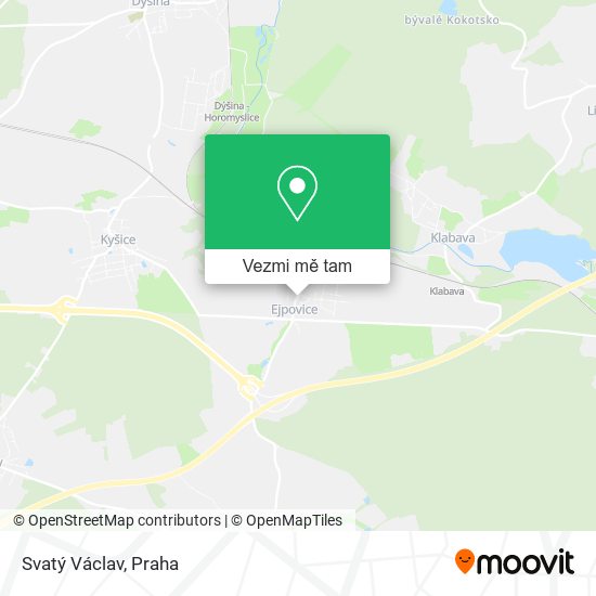 Svatý Václav mapa
