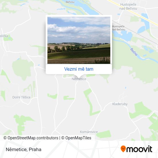 Němetice mapa