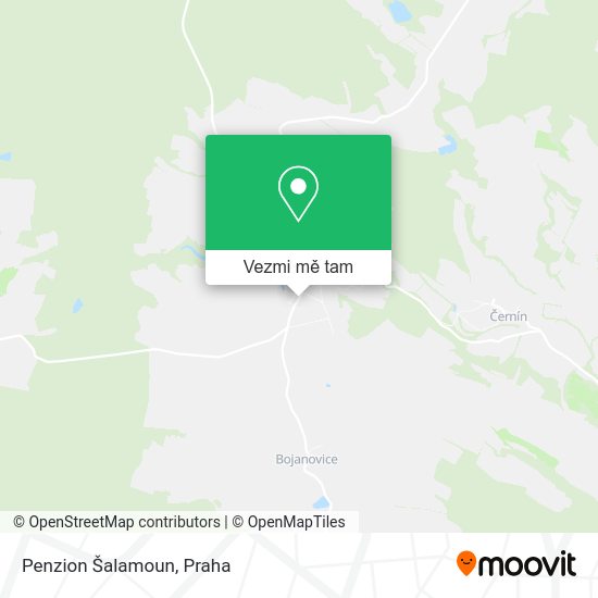 Penzion Šalamoun mapa