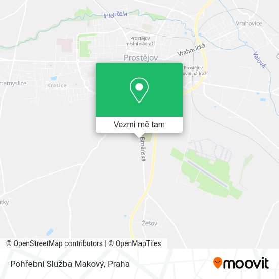 Pohřební Služba Makový mapa
