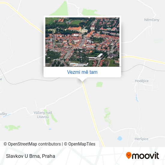 Slavkov U Brna mapa