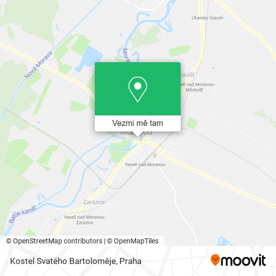 Kostel Svatého Bartoloměje mapa