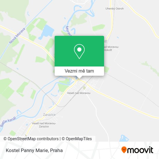 Kostel Panny Marie mapa