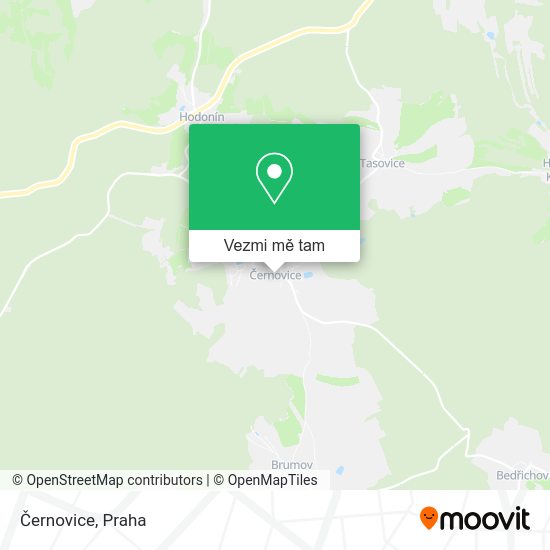 Černovice mapa