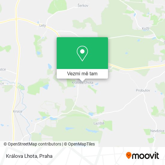Králova Lhota mapa