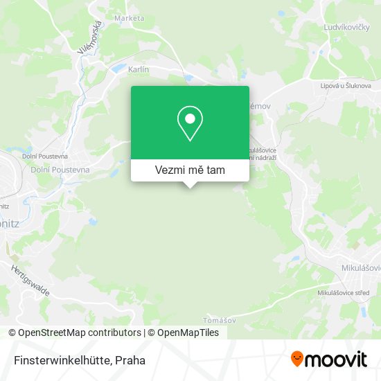 Finsterwinkelhütte mapa