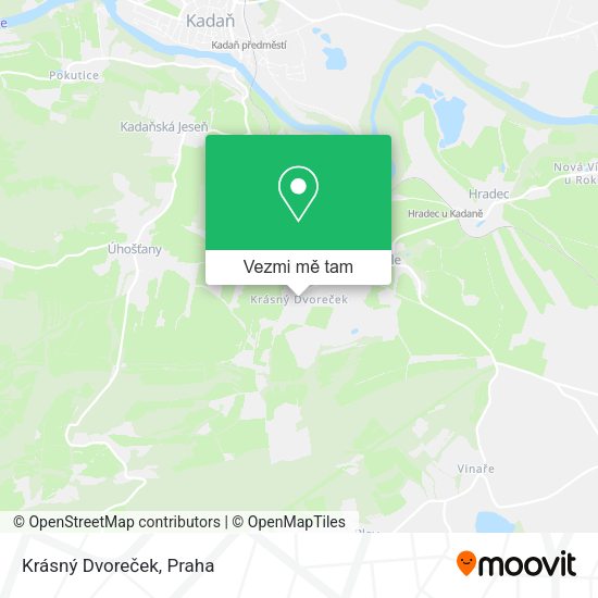 Krásný Dvoreček mapa