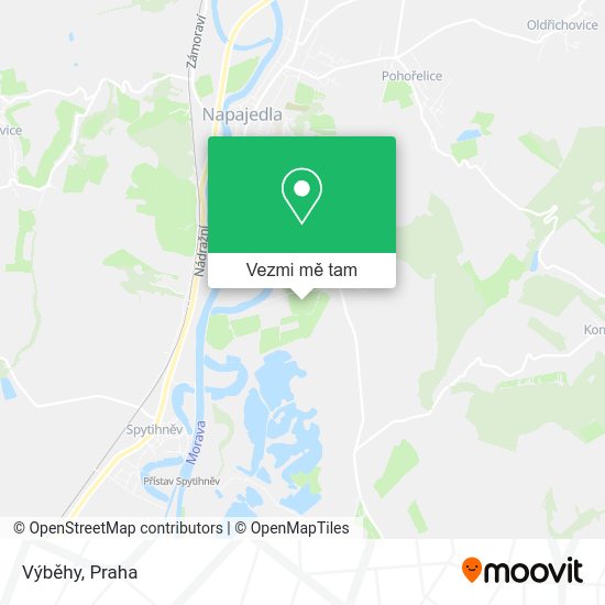 Výběhy mapa