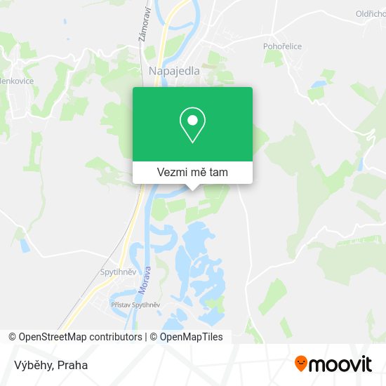 Výběhy mapa