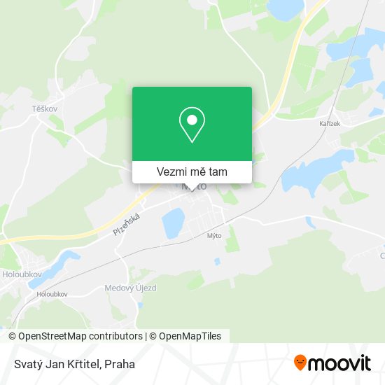 Svatý Jan Křtitel mapa