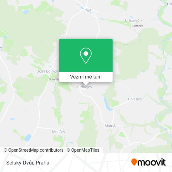 Selský Dvůr mapa