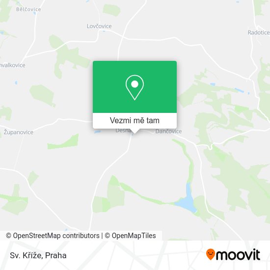 Sv. Kříže mapa