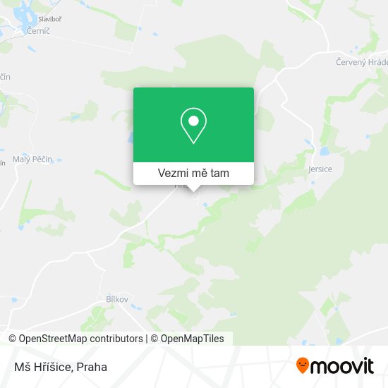 Mš Hříšice mapa