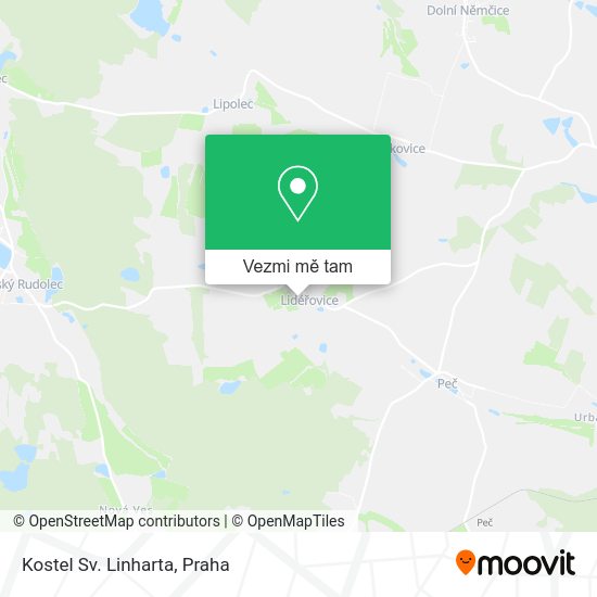 Kostel Sv. Linharta mapa