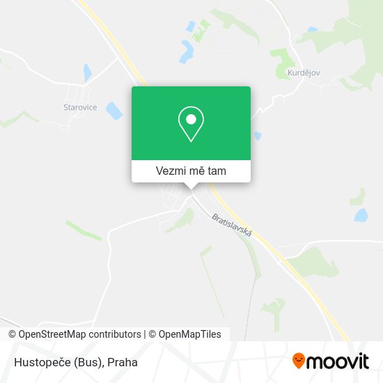 Hustopeče (Bus) mapa