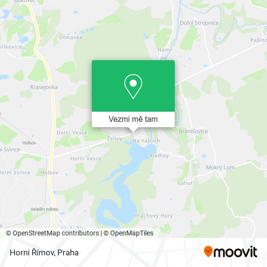 Horní Římov mapa