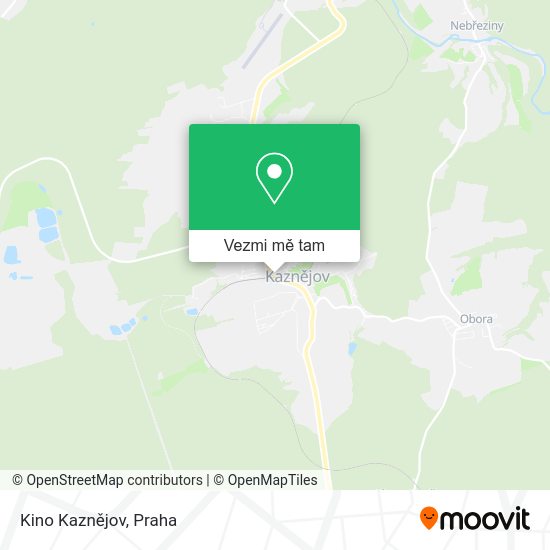 Kino Kaznějov mapa